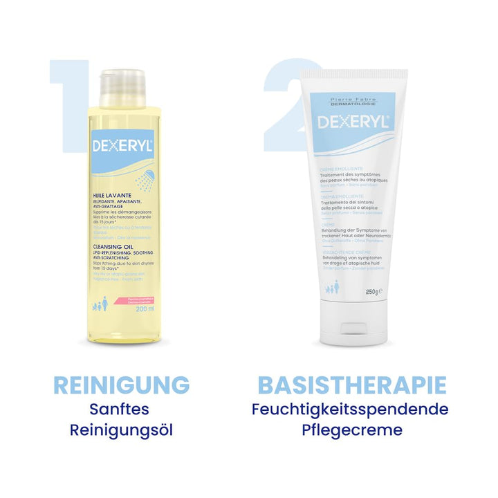 DEXERYL Pflegecreme bei trockener Haut & atopischer Dermatitis, 250 ml