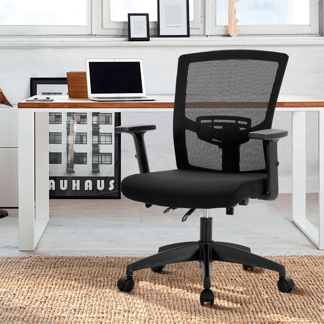 Alpha Home Bürostuhl Ergonomischer Schreibtischstuhl, Computer-Arbeitsstuhl mit atmungsaktivem Mesh