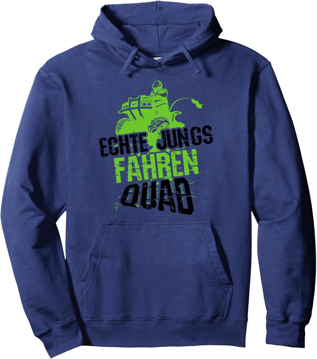 Echte Jungs fahren Quad, Lustiger Spruch Quad-Bike, Kinder Pullover Hoodie
