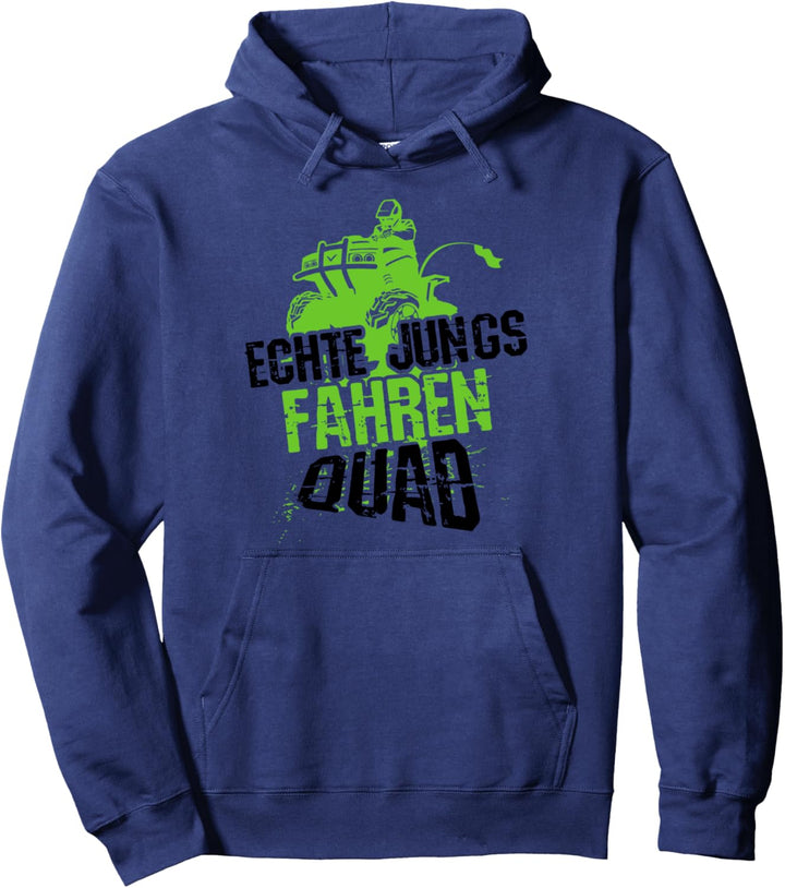 Echte Jungs fahren Quad, Lustiger Spruch Quad-Bike, Kinder Pullover Hoodie