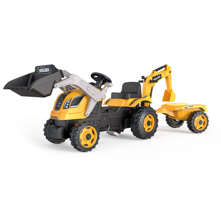 Smoby Traktor Builder Max mit Anhänger