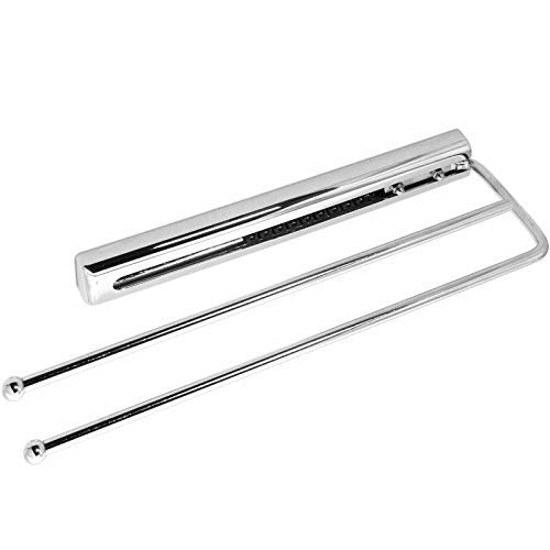 SO-TECH Handtuchauszug Chrom 2-armig Handtuchhalter Länge eingeschoben 325 mm Handtuchstange ausgezo
