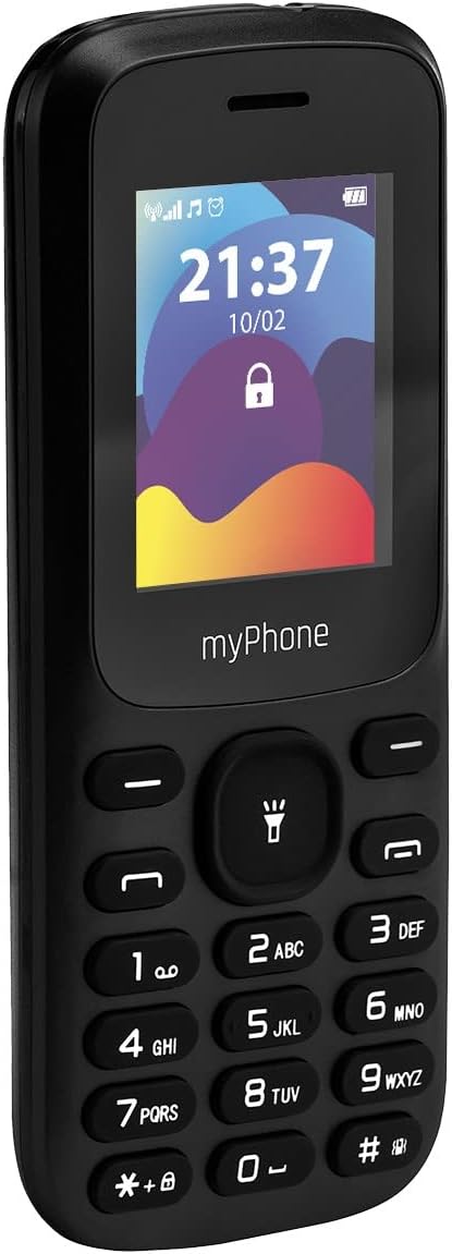 MP myPhone Fusion Tastentelefon, grosse beleuchtete Tasten, Farbdisplay 1,77", Akku 600 mAh, Fackel,