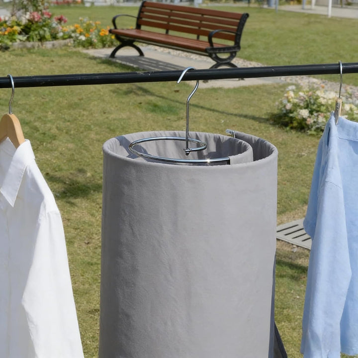 NOLITOY Spiralkleiderbügel 2 Stück Wäscheständer Edelstahl Spiralbügel Platzsparend für Bettwäsche B