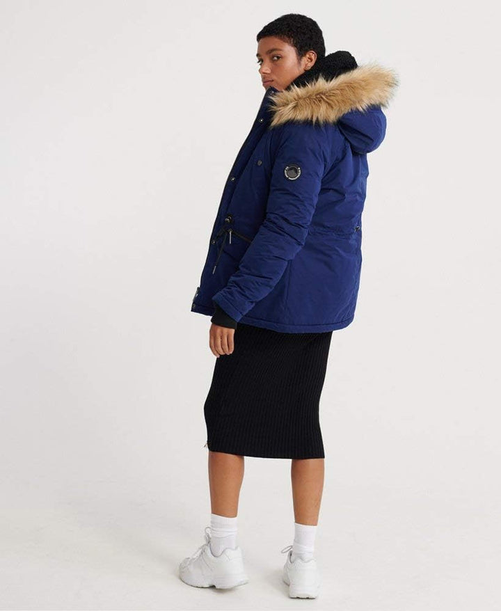 Superdry Damen Alpine Mikrofaserjacke 36 königlich marineblau, 36 königlich marineblau
