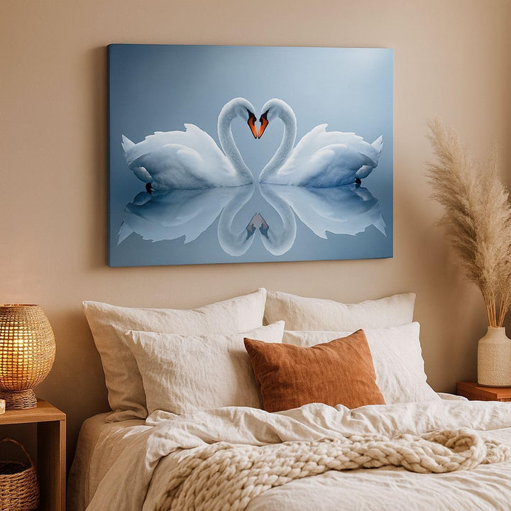 Bilder auf Leinwand 100x70cm Leinwandbild mit Rahmen Ladung Dampf Wasser Gross Wanddeko Bild Schlafz