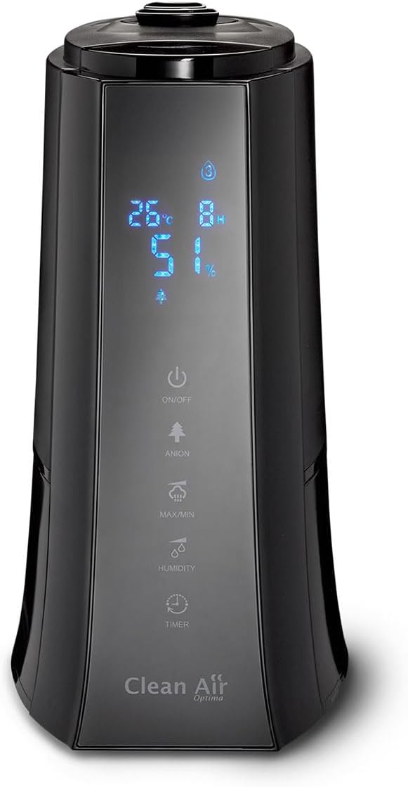 Clean Air Optima Luftbefeuchter CA-603 mit Ionisator und Aroma Vernebler, für Räume bis 45m²/100m³