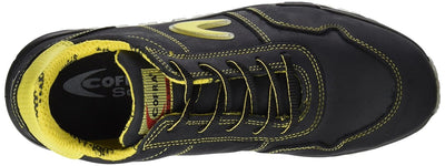 Cofra 78500-001.W42 COPPI S3 SRC Sicherheitsschuhe, Schwarz/Gelb, Grösse 42 42 EU, 42 EU