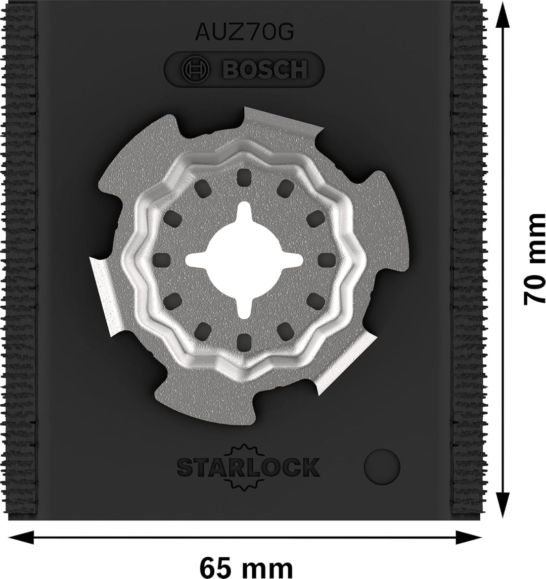 Bosch 5x PRO AUZ 70 G Zubehör für Multifunktionswerkzeug (Breite 70 mm, Professional Zubehör Multifu