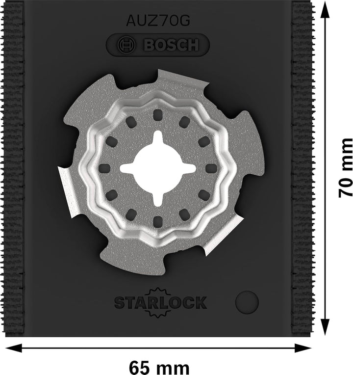 Bosch 5x PRO AUZ 70 G Zubehör für Multifunktionswerkzeug (Breite 70 mm, Professional Zubehör Multifu