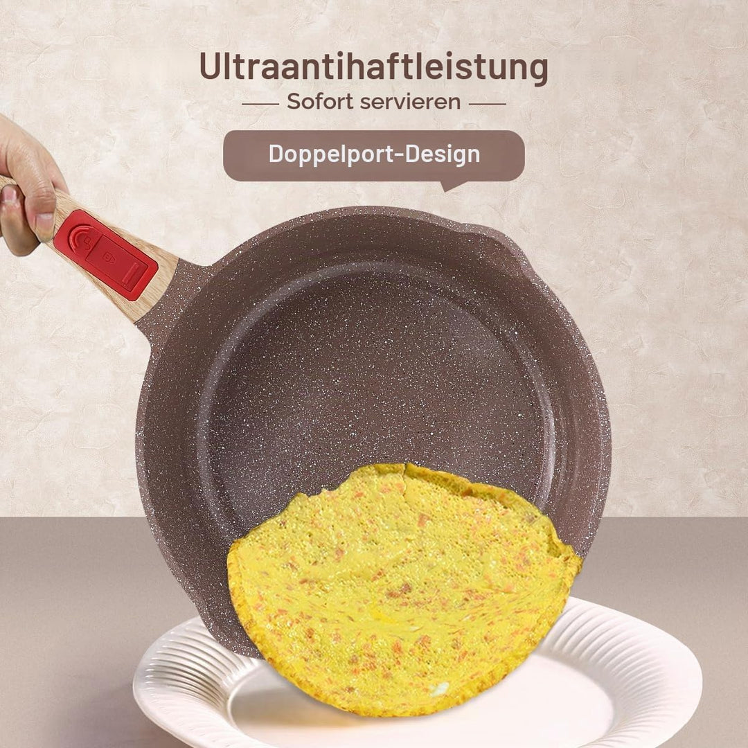 keramik pfanne 20 cm, Antihaft Keramikbeschichtung Bratpfanne 20 cm mit Abnehmbarer Griff, Geeignet