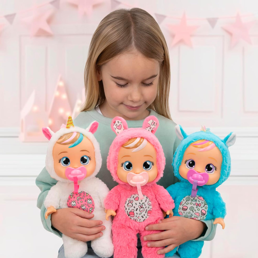 CRY Babies Soft SCENTS Coney Plüsch-Babypuppe Plüsch-Babypuppen, gekleidet in einen superweichen Pyj