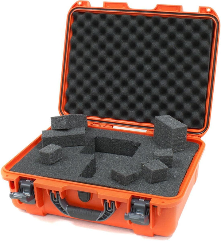 Nanuk 930 Wasserdichter Hartschalenkoffer Mit Plüschschaumeinlage - Orange Orange Cubed Foam, Orange