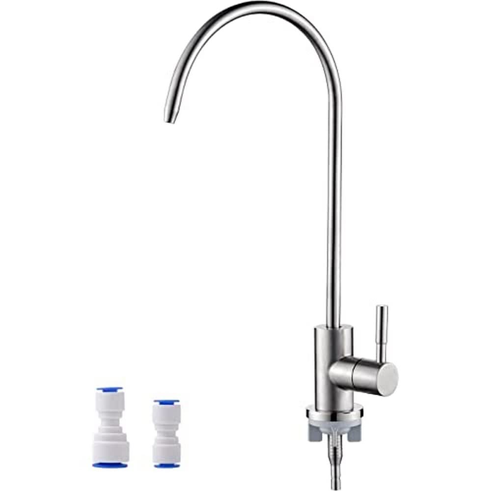Ibergrif Umkehrosmose (RO) Wasserhahn für 1/4" und 3/8" Zoll, Osmoseanlage Spültischbatterie Wasserf