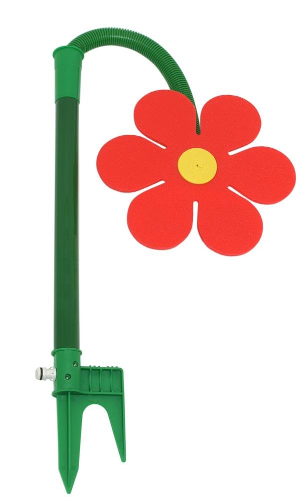 Funflower - die lustige Gartendusche, Wasserspiele zur Gartenbewässerung, rot