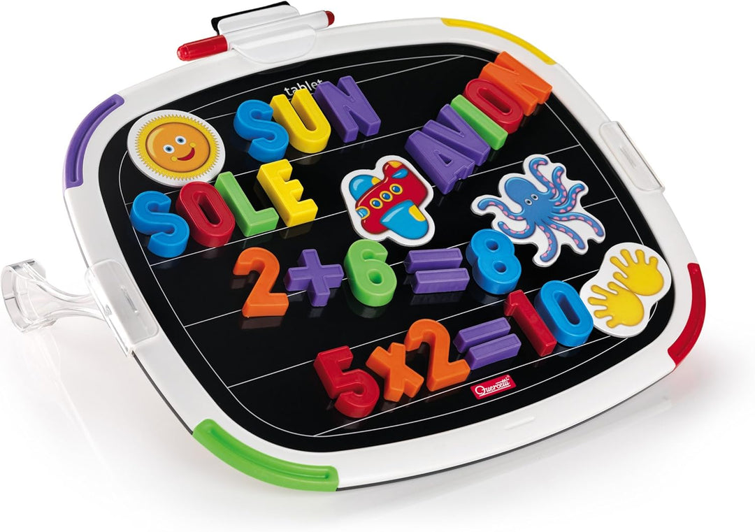 Quercetti - Tablet Magnettafel Buchstaben+Zahlen