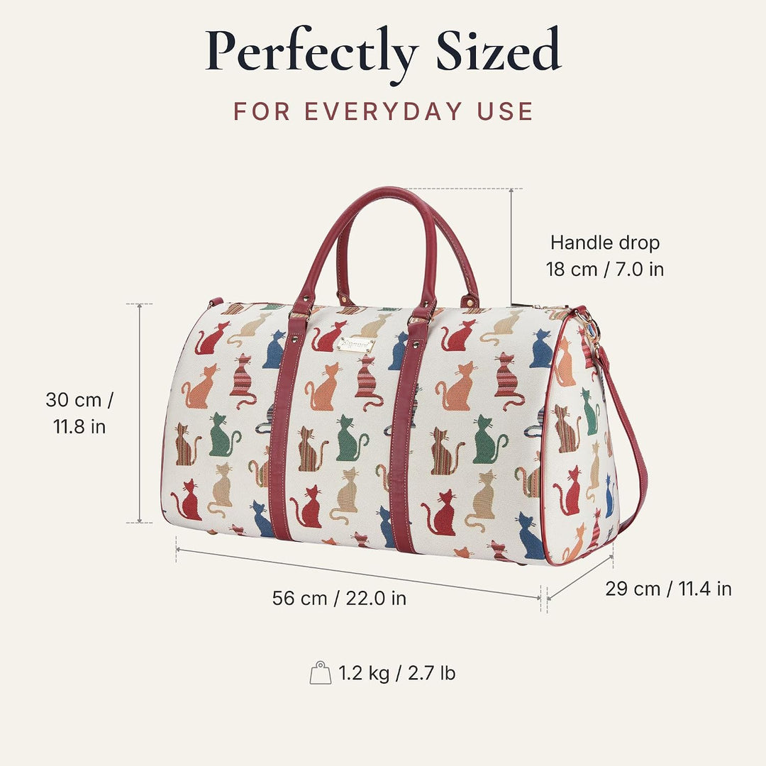 Signare Gobelin-Gepäcktasche für Reisen und Sport/grosse Reisetasche für Damen Sporttasche Damen mit