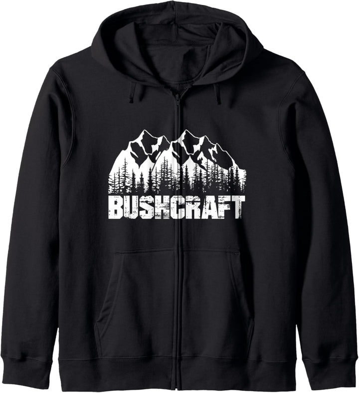 Bushcraft Bushcrafter Wildnis Natur Camping Outdoor Camp Kapuzenjacke