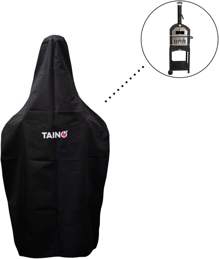 TAINO Abdeckhaube für Pizza-Ofen universal Wetterschutz-Haube Schwarz wasserdicht Plane Oxford Geweb