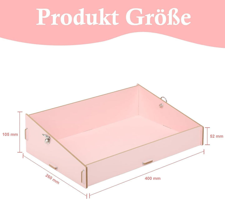 Bauchladen Junggesellinnenabschied Rosa Bauchladen JGA 40 * 26 * 10.5cm Bauchladen Braut Holz Jungge