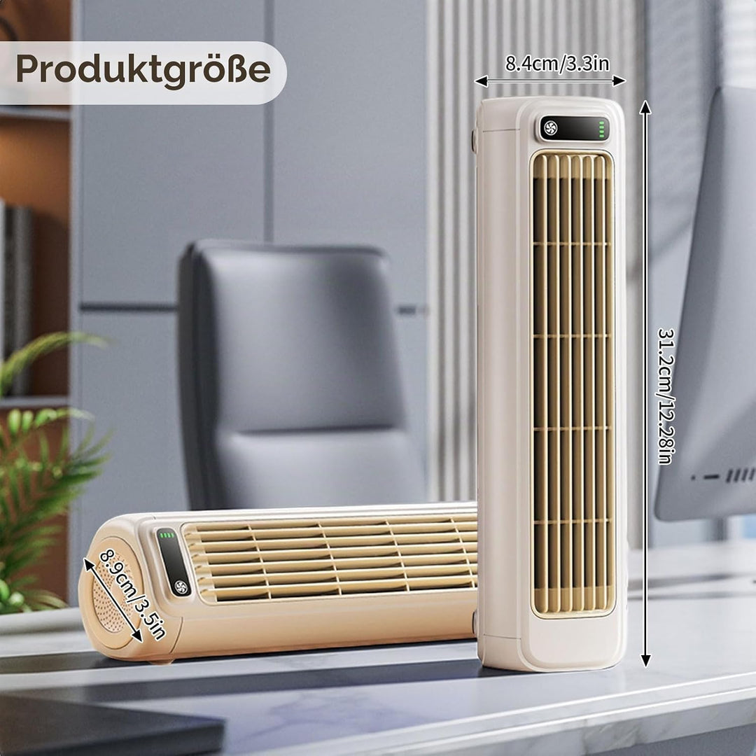 XLSBZ Outfany Cooling Ace,Tragbare Klimaanlage Tischventilator Leise USB Wiederaufladbare Mini Mobil