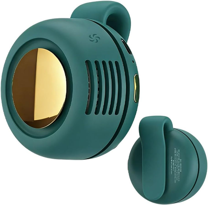 Tragbarer Clip Ventilator, Leiser Mini Ventilator ohne Flügel, mit 3 Geschwindigkeiten & 360° Drehba