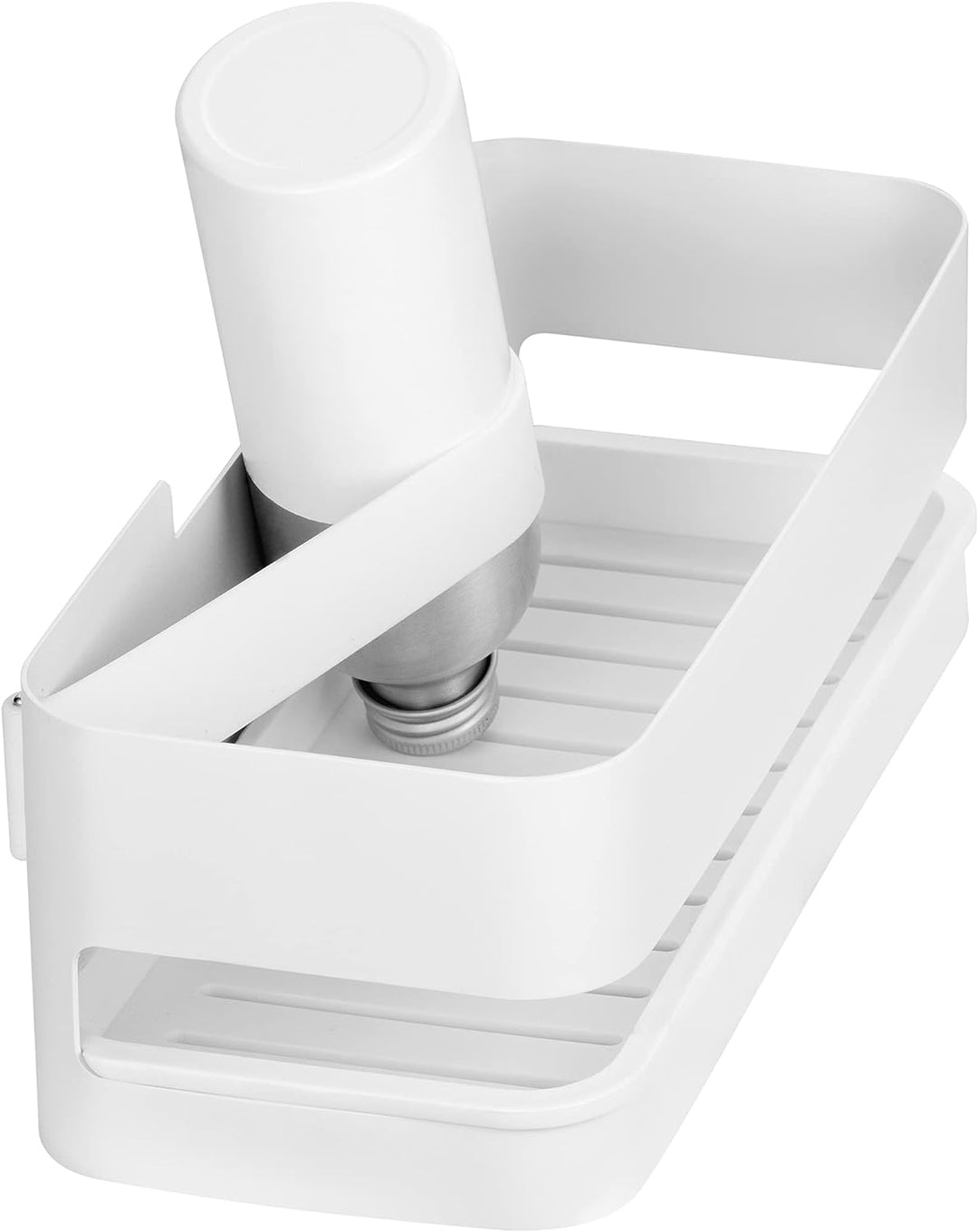 Blomus -NEXIO- Duschkorb, praktischer Halter für die Dusche, breites Gummiband im Inneren, 25 x 12 c