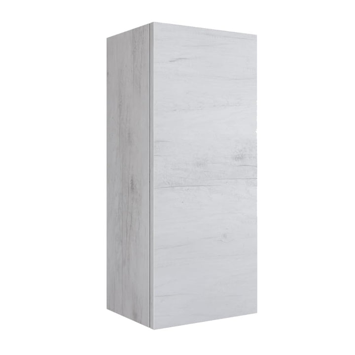 Mama Store Wandmontierbarer Hängeschrank aus Holz mit Push-& Pull-System, Holzwerkstoff, Weisse Eich