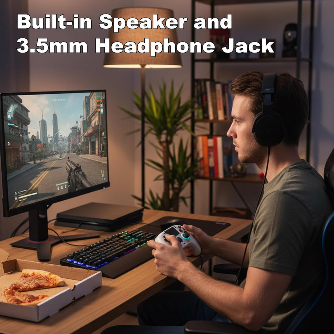 DuLingKer Wireless Controller Kompatibel für PS4/Pro/Slim, Hall Effect Controller mit Hall Joysitck/