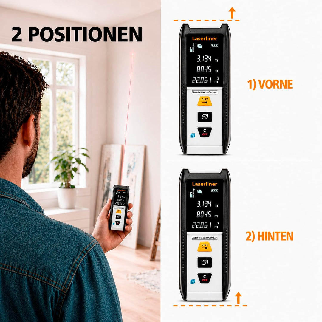 Laserliner Laser Entfernungsmesser, DistanceMaster DistanceMaster Compact Plus 50, DistanceMaster Co