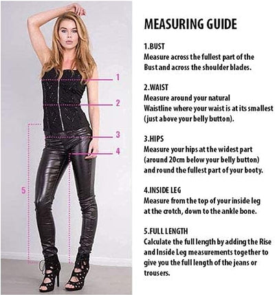 Hochwertige Damenhosen, Glatte Damen Hose, Frauen Kunstlederhose, PU Lederhose Jean, M