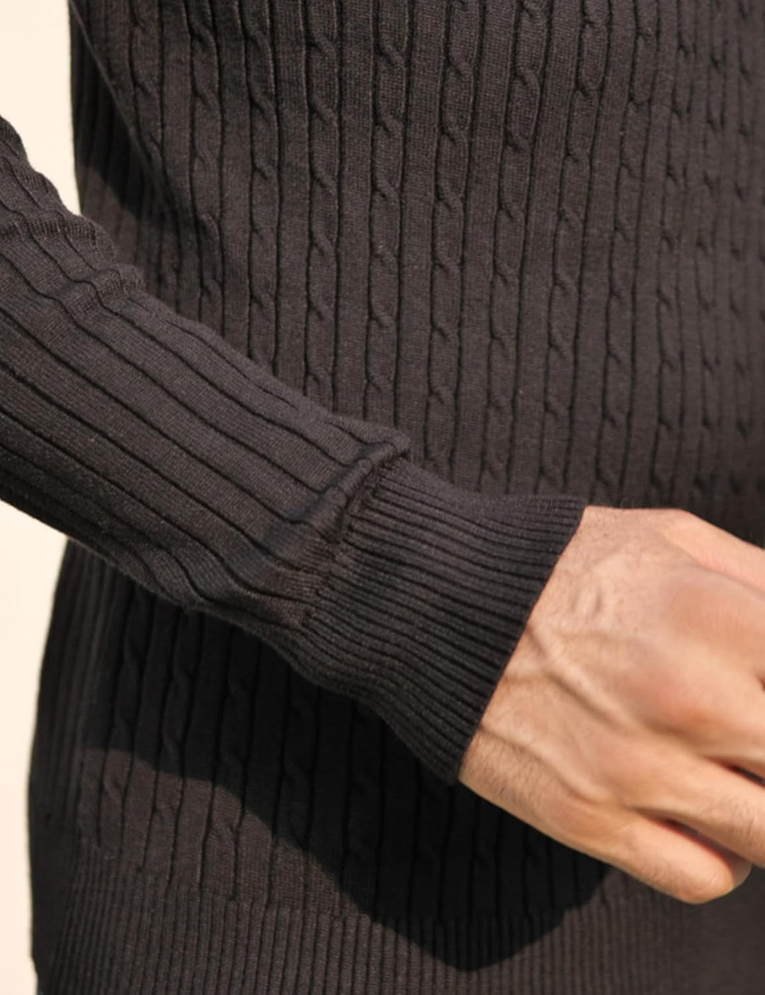 AIDEAONE Rollkragenpullover Herren Stehkragenpullover Winter Pullover Rollkragenstrickpullover Rollk