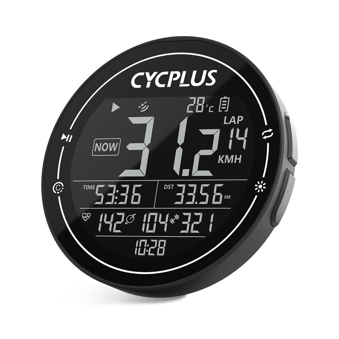 CYCPLUS Fahrradcomputer GPS Fahrradtacho Kabellos, Wasserdicht IPX6 Fahrrad Computer ANT+ Drahtloser