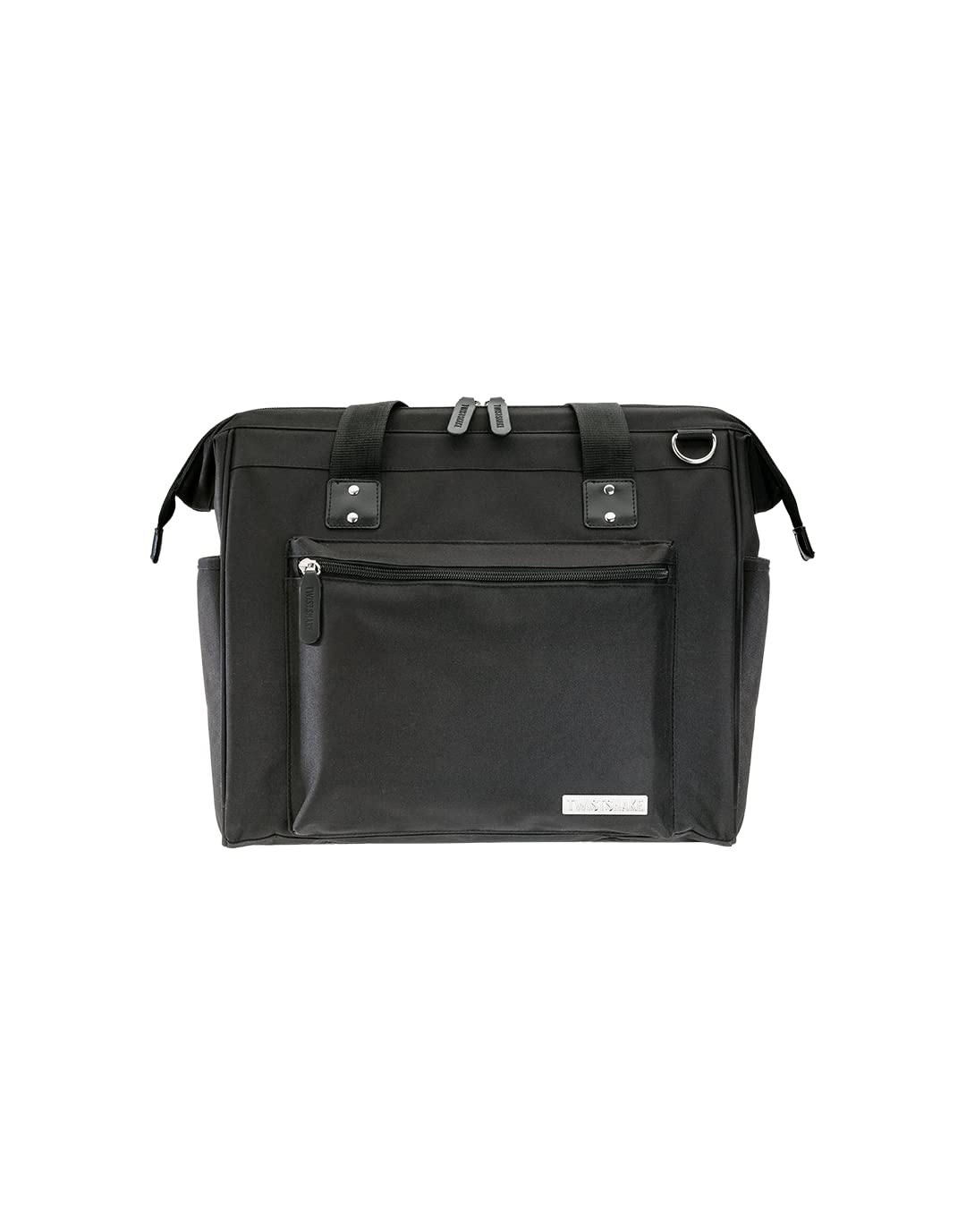 Twistshake Wickeltasche 15 L mit Wickelunterlage und Babyflaschenfächer, Schwarz, Wickeltasche 15 L