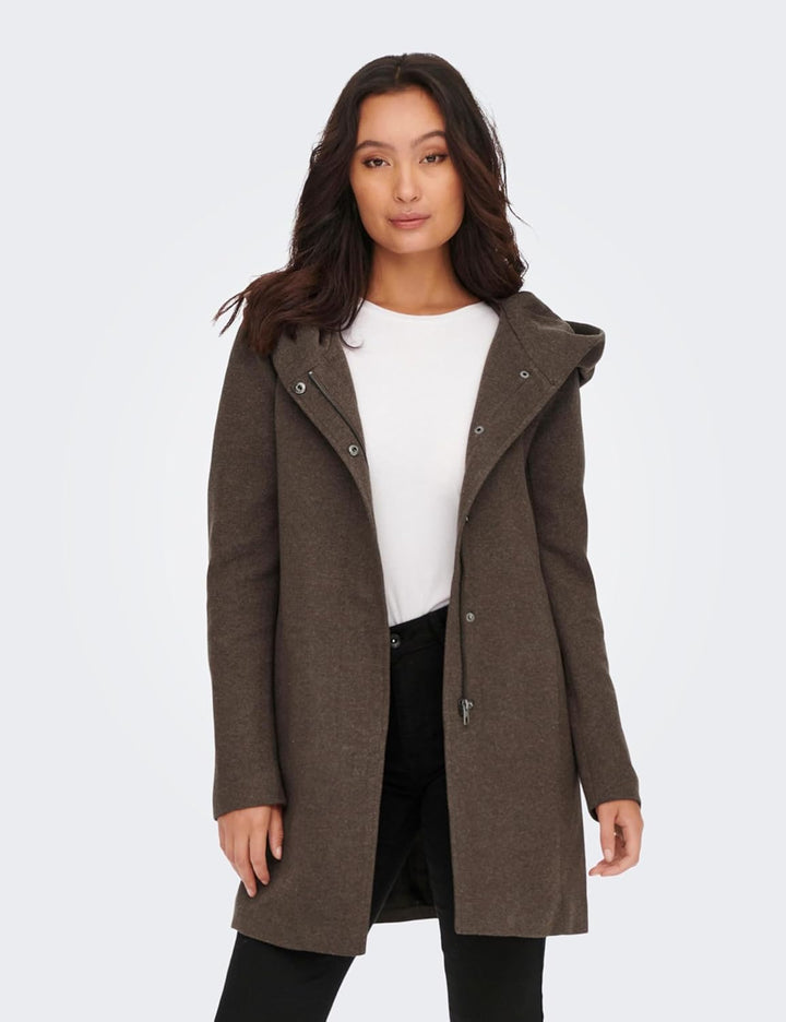 ONLY female Mantel Klassischer Mantel XS Hot Fudge Melange, XS Hot Fudge Melange