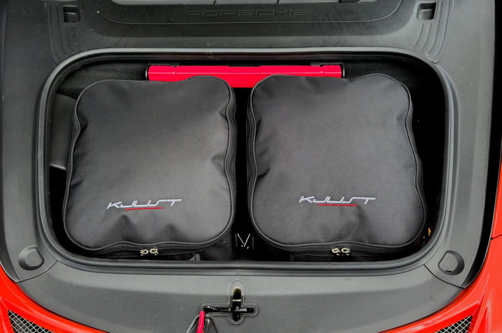 KJUST Kofferraumtaschen 3 stk kompatibel mit PORSCHE 911 992 2012-2015