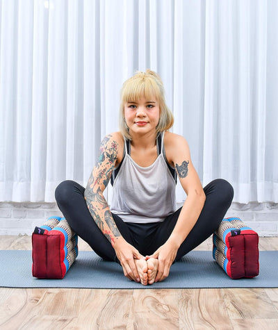 Leewadee Meditationskissen Yogakissen Yoga Block Yoga Zubehör Yoga Klotz Yoga Kissen Ökologisches Na