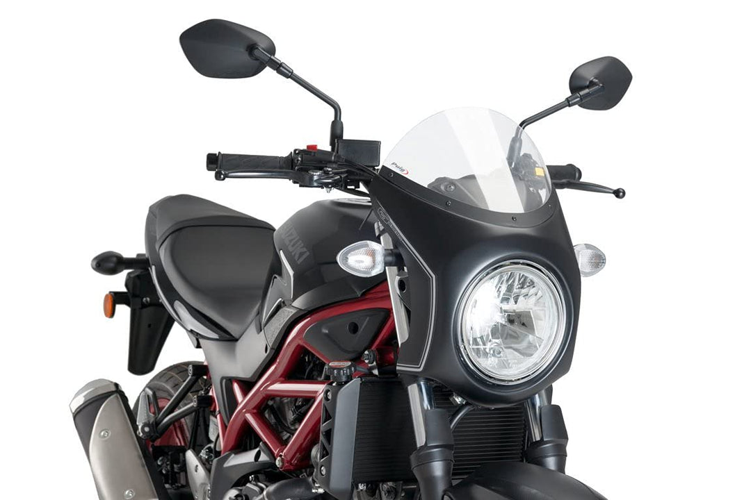 Puig Retro-Halbverkleidung 3169N für Suzuki SV650 16'-19' Schwarz, Schwarz