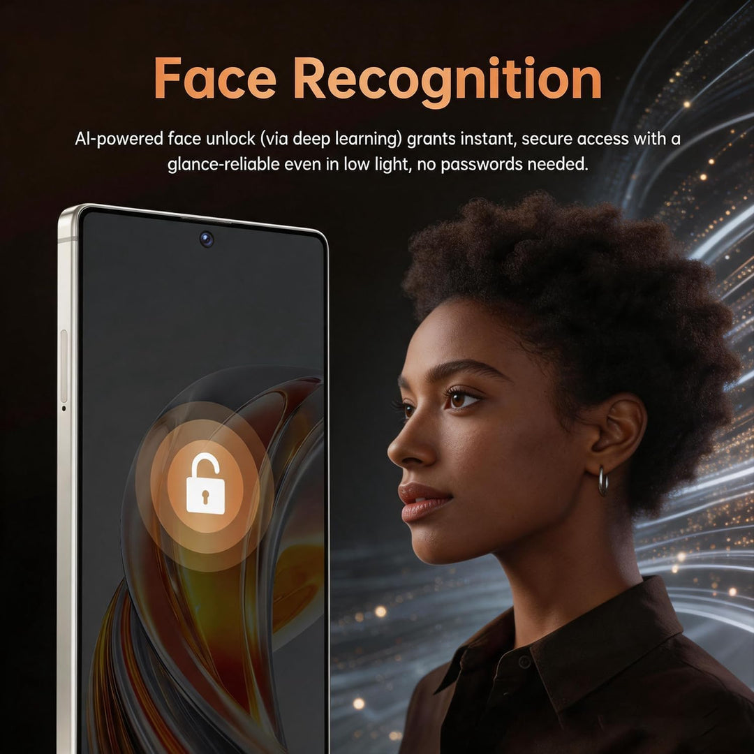 4G Smartphone, 6,6 Zoll HD Display, 4GB+32GB Speicher (erweiterbar bis 256GB), 13MP Front- &amp; 21MP Rü