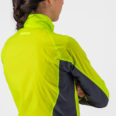 CASTELLI Damen Squadra Stretch W Jacket Jacket (1er Pack) XS Elektrischer Kalk/Dunkelgrau, XS Elektr