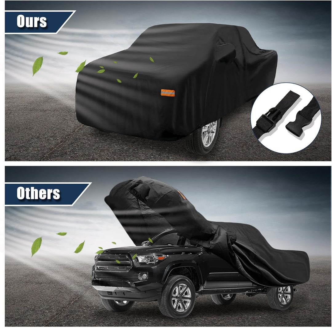 X AUTOHAUX Fahrzeug Pickup Abdeckung Voller Aussenabdeckungen Wasserdicht 190T PU