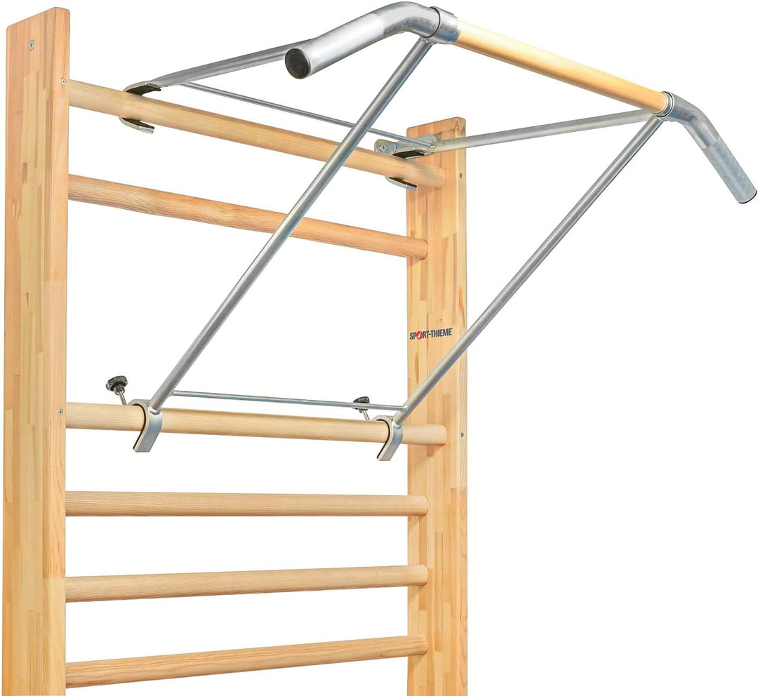 Sport-Thieme Klimmzugbügel Premium | Material: Holz/Metall | zum Einhängen | zusammenklappbar | Brei
