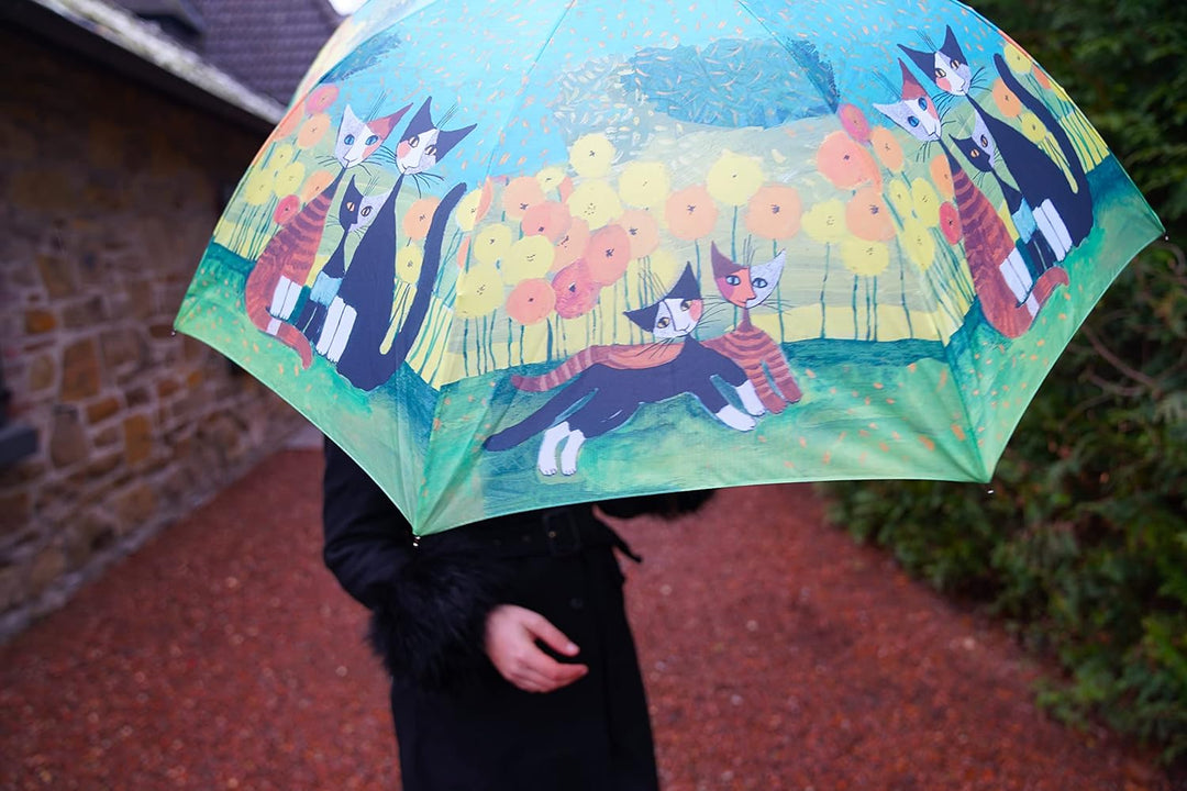 VON LILIENFELD Regenschirm Rosina Wachtmeister: All Together Auf-Automatik Damen Kunst Stockschirm S