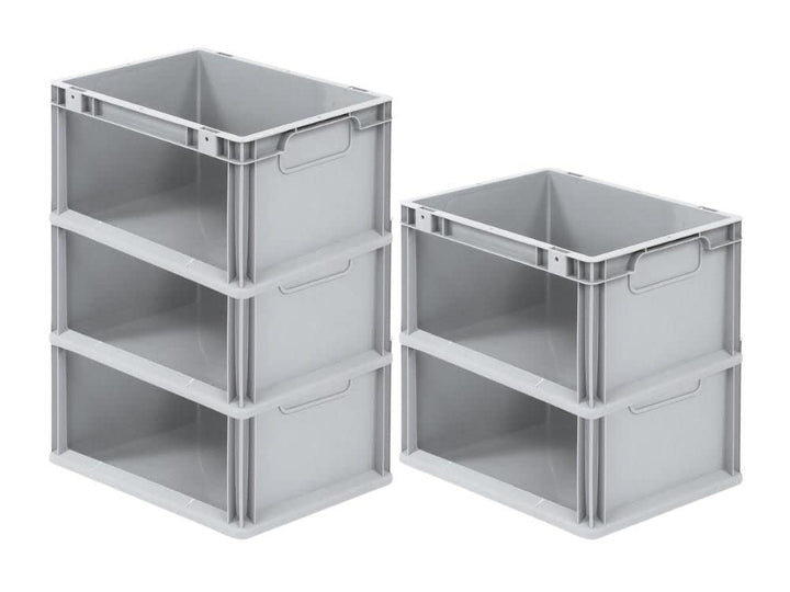 SparSet 5x Eurobox NextGen Store | HxBxT 22x30x40cm | 20 Liter | Seite offen | Eurobehälter, Transpo