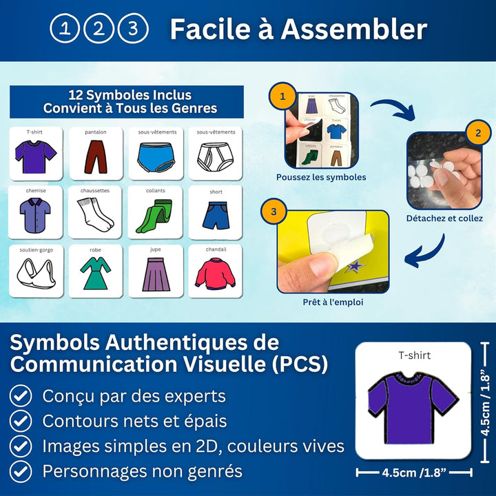 Autism Supplies and Developments GD_FR Visuelles Kommunikationsprodukt für Autismus Französisch, Fra