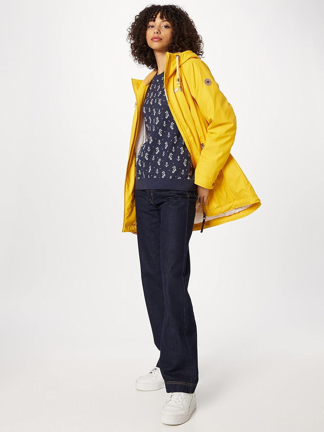 Ragwear Zuzka Rainy Damen Regenjacke Jacke Übergangsjacke XS Gelb, XS Gelb