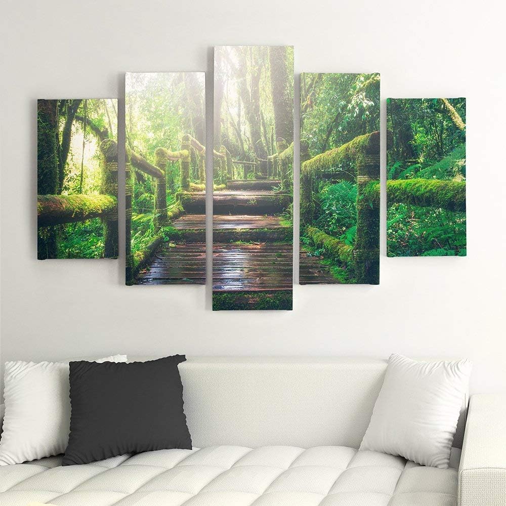 Feeby. Wandbild - 5 Teile - Deco Bild, gedrucktes Bild, Foto, Deco Panel, XXL, 5-Teilig, Typ A, 150x