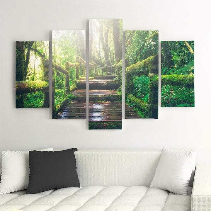 Feeby. Wandbild - 5 Teile - Deco Bild, gedrucktes Bild, Foto, Deco Panel, XXL, 5-Teilig, Typ A, 150x