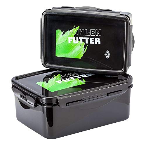 Borussia Mönchengladbach Brotdose, Fohlenfutter - 2er Set, Brotbüchse, Lunchbox BMG - plus Lesezeich