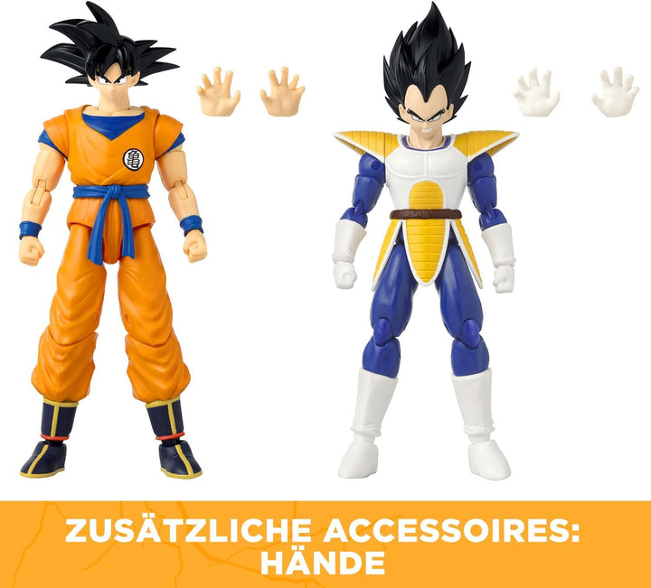 BANDAI – Dragon Ball Super – Dragon Stars Figuren 17 cm – Battle Pack – Vegeta vs Goku – Offizielle